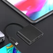 Kép 7/13 - Qoltec USB-C 3.1 3 az 1-ben hub adapter fekete színben