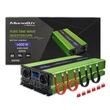 Kép 1/16 - Qoltec 2000W inverter LCD kijelzővel és USB porttal