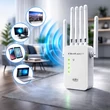 Kép 3/16 - Qoltec WiFi 5 jelerősítő 6 antennával és 1200Mb/s sebességgel