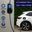 Kép 2/20 - Qoltec 11kW mobil elektromos autó töltő Type 2