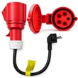 Kép 1/8 - Qoltec CEE 16A SCHUKO adapter EV töltőkhöz