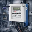 Kép 2/9 - Qoltec egyfázisú elektronikus energiafogyasztás mérő LCD kijelzővel