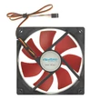 Kép 2/2 - Qoltec RedBreezer 14025 hűtőventilátor fekete-piros színben