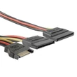 Kép 1/2 - Qoltec SATA kábel elosztó 2xSATA női 0,5m