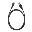 Kép 2/3 - Qoltec 1m USB A apa és Micro USB B apa kábel fekete színben