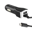 Kép 1/3 - Qoltec autós töltő 12-24V USB és Micro USB kábellel