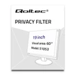 Kép 3/8 - Qoltec 19" adatvédelmi szűrő monitorhoz