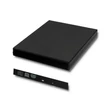 Kép 1/9 - Qoltec külső USB 2.0 SATA optikai meghajtó ház fekete színben