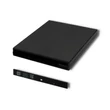 Kép 1/4 - Qoltec külső USB 2.0 SATA optikai meghajtó ház fekete színben