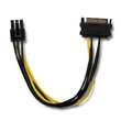 Kép 2/2 - Qoltec SATA kábel apa 15pin-PCI-E 6pin 15cm