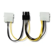 Kép 2/2 - Qoltec 2x MOLEX női/ PCI-E 8pin kábel adapter 15cm