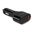 Kép 1/5 - Qoltec autós töltő 12-24V USB C és QC 3.0