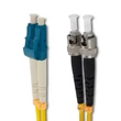 Kép 2/3 - Qoltec 1m LC/UPC - ST/UPC optikai szál patchcord
