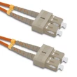 Kép 1/3 - Qoltec 1m SC/UPC multimódusú optikai patchcord
