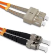 Kép 1/3 - Qoltec 1m SC/UPC - ST/UPC multimódusú optikai patchcord