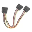 Kép 2/2 - Qoltec SATA kábel elosztó 2xSATA női 0,5m