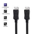 Kép 3/8 - Qoltec DisplayPort v1.1 férfi 4K 3m kábel
