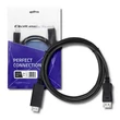 Kép 2/8 - Qoltec DisplayPort v1.2 HDMI kábel 5K 2m fekete színben