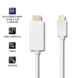 Kép 3/7 - Qoltec Displayport Alternate mód USB-C HDMI kábel 2m