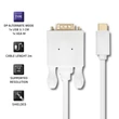 Kép 3/7 - Qoltec USB 3.1 Type-C VGA kábel 2m FULL HD