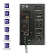 Kép 6/13 - Qoltec 3kVA szünetmentes tápegység UPS LCD kijelzővel