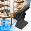Kép 2/9 - Qoltec álló vonalkód olvasó 1D kódokhoz USB csatlakozással