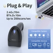 Kép 6/8 - Qoltec Vonalkód olvasó és QR kód szkenner | 1D 2D | USB | Bluetooth