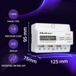 Kép 2/7 - Qoltec háromfázisú energiafogyasztásmérő DIN sínre