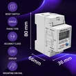 Kép 2/6 - Qoltec egyfázisú elektronikus energiafogyasztás-mérő
