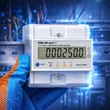 Kép 5/7 - Qoltec háromfázisú elektronikus mérő DIN sínre szerelhető