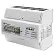 Kép 1/6 - Qoltec Háromfázisú Kétirányú Elektronikus Mérő | DIN sínre szerelhető Energiafogyasztásmérő | 400V | 100A | LCD | 4P