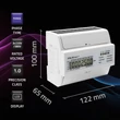 Kép 3/6 - Qoltec Háromfázisú Kétirányú Elektronikus Mérő | DIN sínre szerelhető Energiafogyasztásmérő | 400V | 100A | LCD | 4P