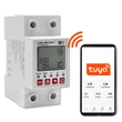 Kép 5/5 - Qoltec Wi-fi DIN sínre szerelhető relé árammérővel 63A| Időzítő | Tuya | Wi-Fi | LED