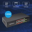 Kép 3/8 - Qoltec hálózati Ethernet PoE SWITCH 8x RJ45
