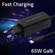 Kép 4/8 - Qoltec 65W GaN Szupergyors Töltő | 5-20V | 3-3,25A | USB-C 3.1 | Laptop | Okostelefon | Tablet