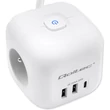 Kép 1/6 - Qoltec Power Cube 6 az 1-ben hosszabbító világító kapcsolóval