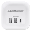 Kép 3/6 - Qoltec Power Cube 6 az 1-ben hosszabbító világító kapcsolóval