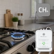 Kép 2/5 - Qoltec Tanúsított Földgáz Szivárgás Érzékelő | CH4 detektor | NG | Tuya | Wi-Fi | 85dB riasztás | LED