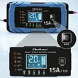 Kép 4/9 - Qoltec 12V 15A mikroprocesszoros töltő LCD kijelzővel