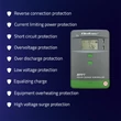 Kép 6/8 - Qoltec MPPT napelemes töltésvezérlő hőmérséklet-érzékelővel 30A | 12V / 24V | LCD | 2 x USB | Bluetooth | APP | GEL | LiFePO4