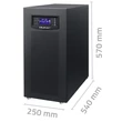 Kép 8/9 - Qoltec 3-fázisú UPS | 10kVA | 8kW | LCD | EPO | USB | On-line | Nagy frekvencia
