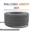 Kép 7/8 - Qoltec 25m CAT6 UTP patchcord kábel szürke színben