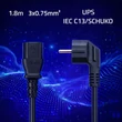 Kép 3/8 - Qoltec 1.8m tápkábel SCHUKO és IEC C13 csatlakozóval