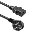 Kép 1/7 - Qoltec tápkábel IEC C13 és SCHUKO dugóval, 2m