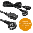 Kép 7/7 - Qoltec tápkábel IEC C13 és SCHUKO dugóval, 2m