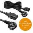 Kép 7/7 - Qoltec 5m tápkábel IEC C13 SCHUKO csatlakozóval
