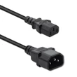 Kép 1/5 - Qoltec Hosszabbító kábel UPS-hez | IEC C13/C14 | 3x0.75mm² | 1m