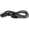 Kép 5/5 - Qoltec Hosszabbító kábel UPS-hez | IEC C13/C14 | 3x0.75mm² | 1m