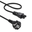 Kép 3/5 - Qoltec Tápkábel SCHUKO | IEC C5 | Lóhere | 3x1.0mm² | 1.5m