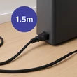 Kép 3/4 - Qoltec Hosszabbító kábel UPS-hez | IEC C13/C14 | 3x1,0mm² | 1,5m